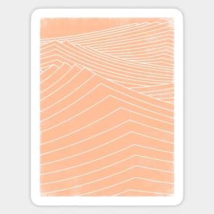 peach fuzz blues Sticker